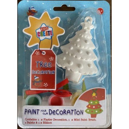 Paint Your Own Plaster Ornament 2 Designs