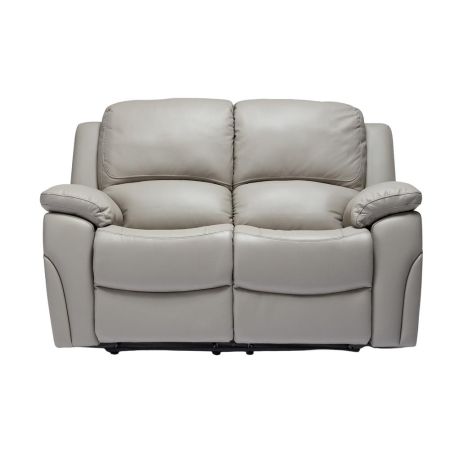 Sienna Manual Recliner 2 Seater in Pearl Grey