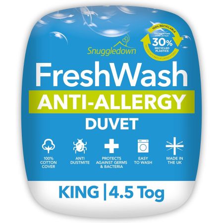 FreshWash Anti-Allergy Duvet King 10.5 Togs