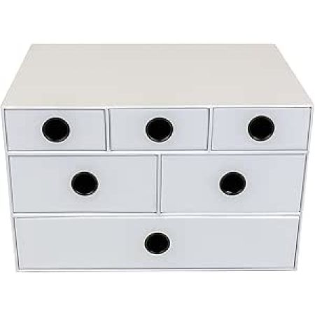 Stationery Multi Drawer Unit White