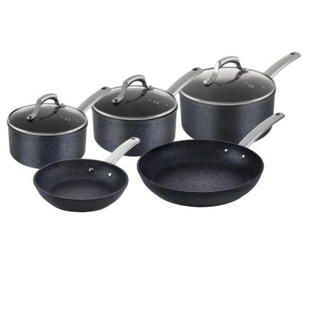 Tower TruStone 5 Piece Pan Set Violet Black