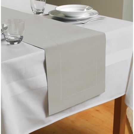 Linen Lk Table Runner Grey