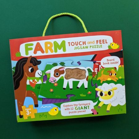 Touch And Feel Floor Puzzle - Farm