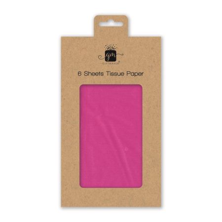 Dark Pink Tissue Paper 6 Sheets