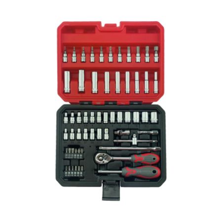 58Pc 1/4Inch  D Socket Set