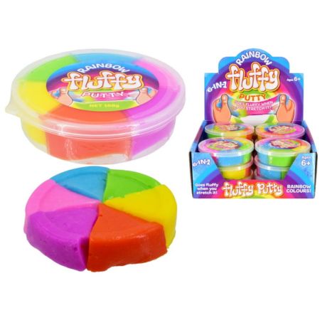 Rainbow Fluffy Slime 168g In Display Box