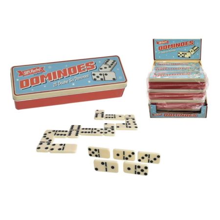 28Pc Dominoes In Tin Box & Display Box