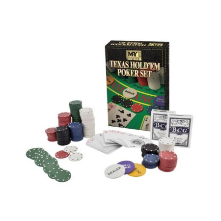 Texas Hold'Em Poker & Blackjack Set In Colour Box "M.Y"