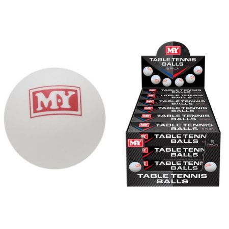 M.Y 6 Pack Table Tennis Balls