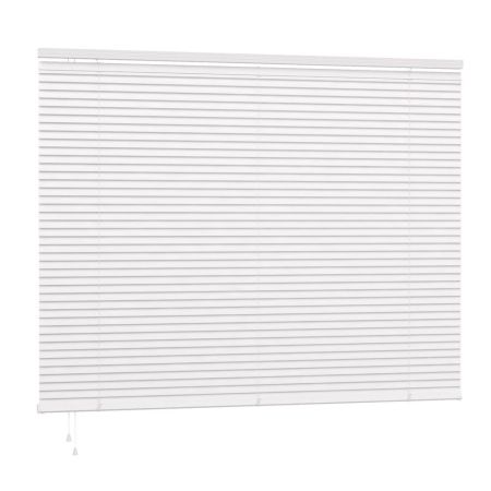 60cm x 152cm Drop 25mm PVC Slat Venetian Blind White