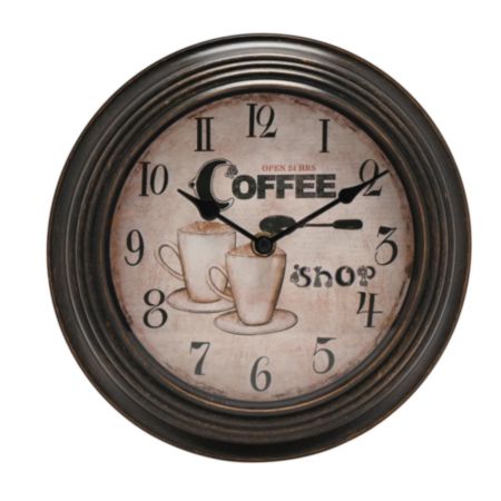 Hometime Coffee Shop Wall Clock  23cm