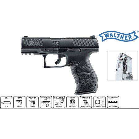 WALTHER PPQ M2 CO2 PELLET .177 21MAG