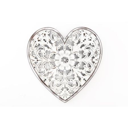 White Heart Wall Plaque