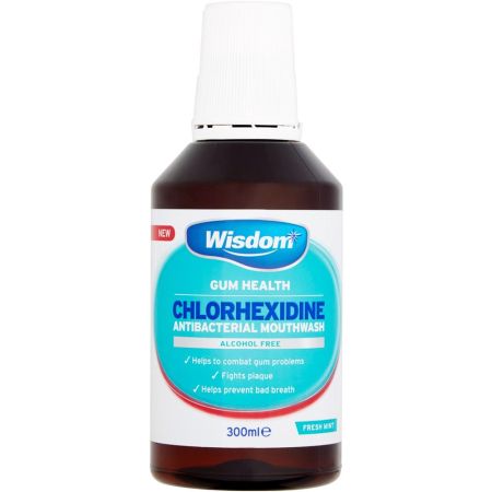 Wisdom Chlorhexidine Alc Free Mint 300ml