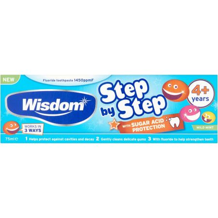 Wisdom Step by Step  4+ Toothpaste 75ml