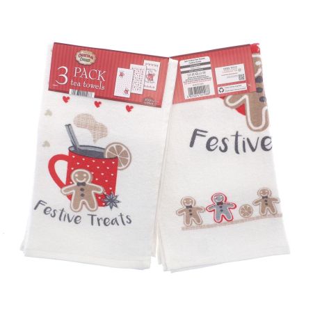 Festive Treats 3 Pack Tea Towels