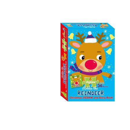 Puzzle And Book Box - Reindeer