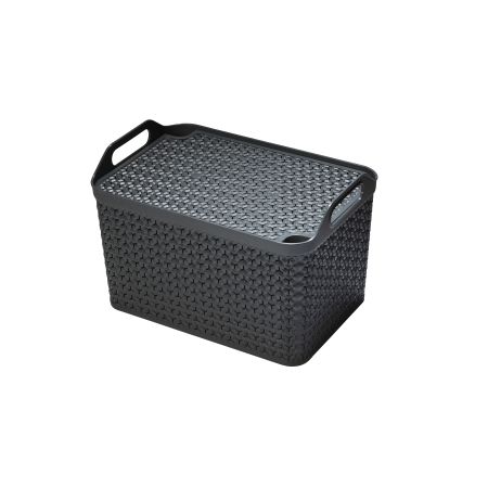 Large Urban Store Basket with Lid - 24L