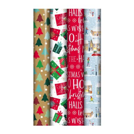 Contemporary Christmas Gift Wrapping Paper 7 metres