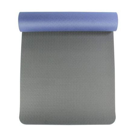 Evolution Plus Yoga Mat With Carry Strap  Blue/Grey