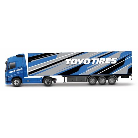 1:43 Street Fire Haulers With Trailer - Volvo Fh16 Globetrotter 750 XXL toyotires