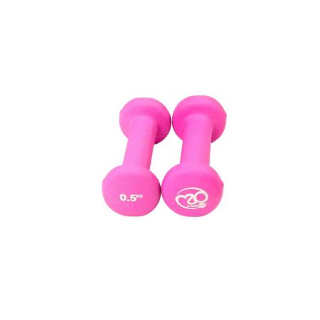 0.5kg Neoprene Dumbbells Pink