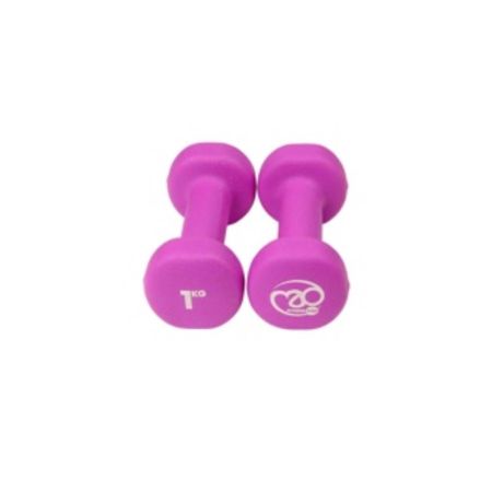 1kg Neoprene Dumbbells Purple 