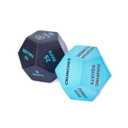 12-Sided Fitness Dice Pair