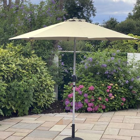 3m Parasol With Crank - Cream 