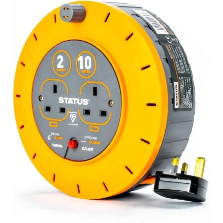 Status 2 Socket Cassette Reel Orange 10m