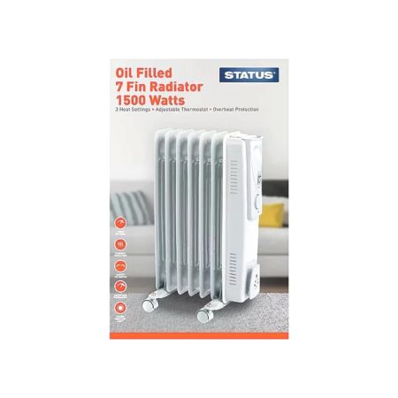 Status 7 Fin 1500W Oil Filled Radiator