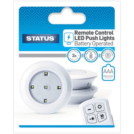 Status LED MP Light With Remote & Battery